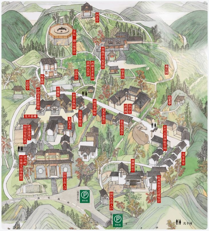 中国茶叶博物馆地图图片