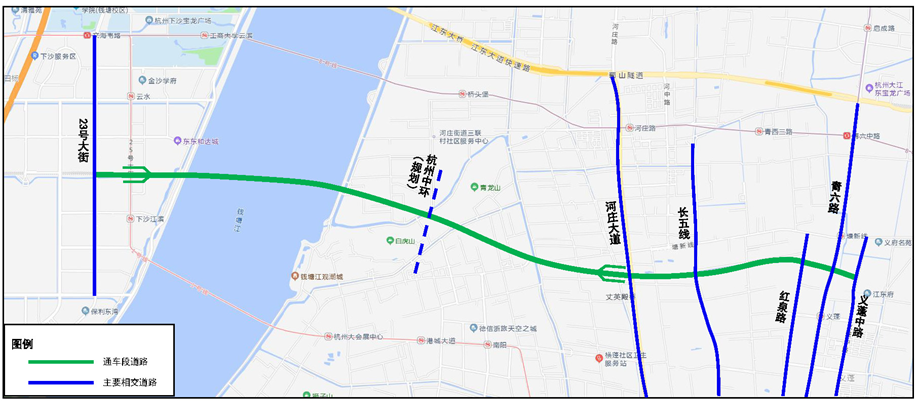 2022杭州钱塘快速路开通路段一览