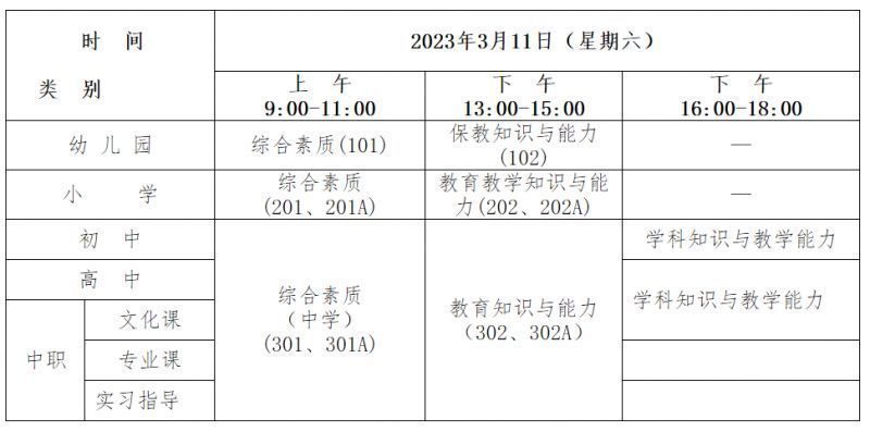 浙江省2023年上半年中小学教师资格考试笔试报名公告