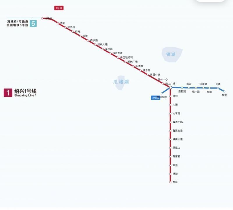 绍兴地铁一号线线路图图片