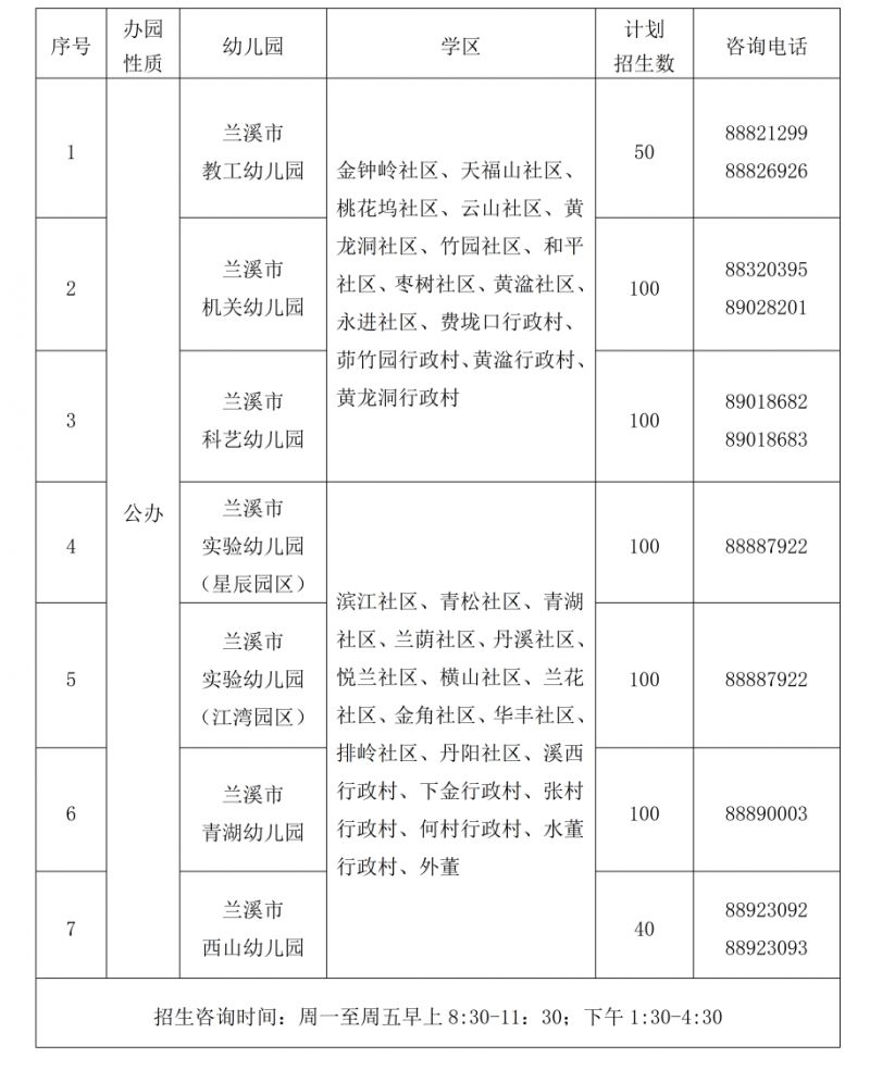 2023金华磐安县义务教育阶段学校、幼儿园招生时间安排