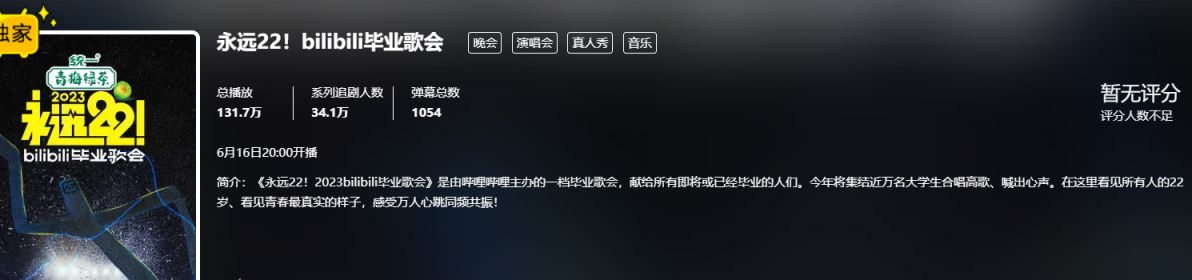 2023年B站毕业歌会有节目单吗？附直播时间 入口