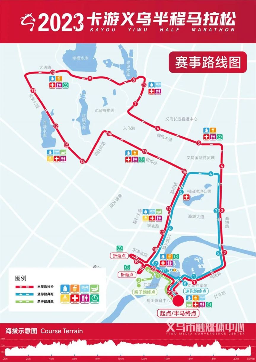 2023义乌半程马拉松交通管制路线图