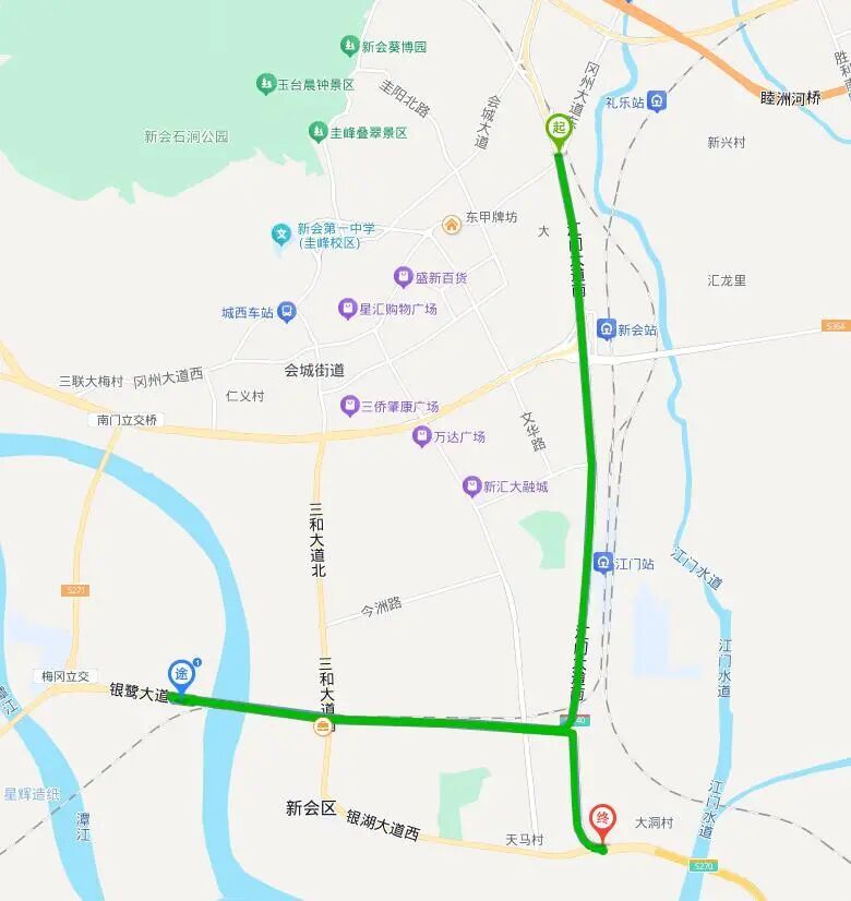 江门大道部分路段限时交通管制
