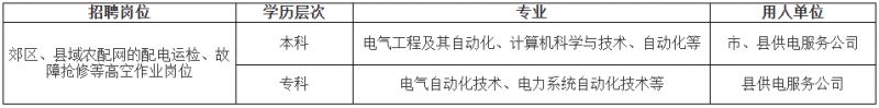 2026国网河南省电力公司毕业生招聘专科能报名吗？