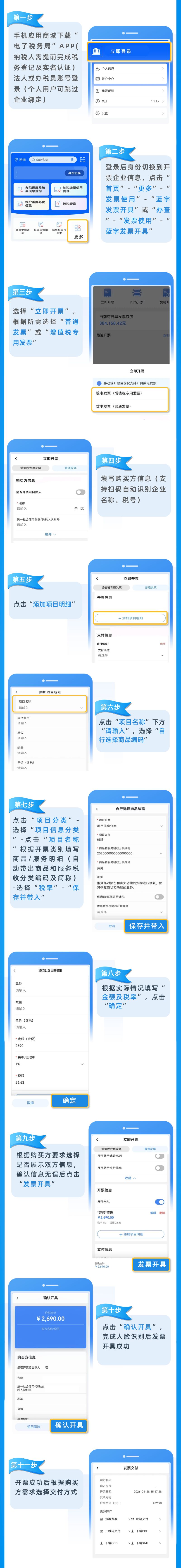电子税务局数电发票开具入口及流程图（电脑+手机）