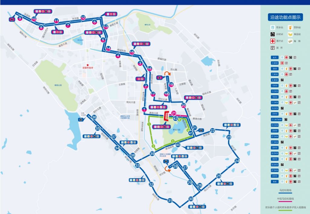 2025楚雄马拉松路线+线路图