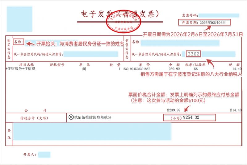 2026年宁波发票抽奖活动对发票有什么要求？