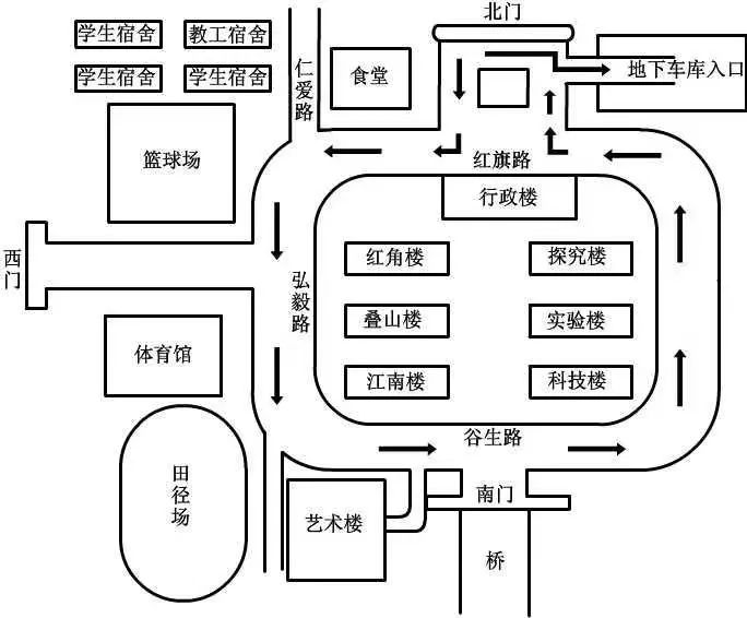 校园平面图南昌市第十九中学