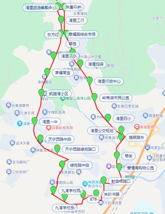 875路公交车路线路线图图片