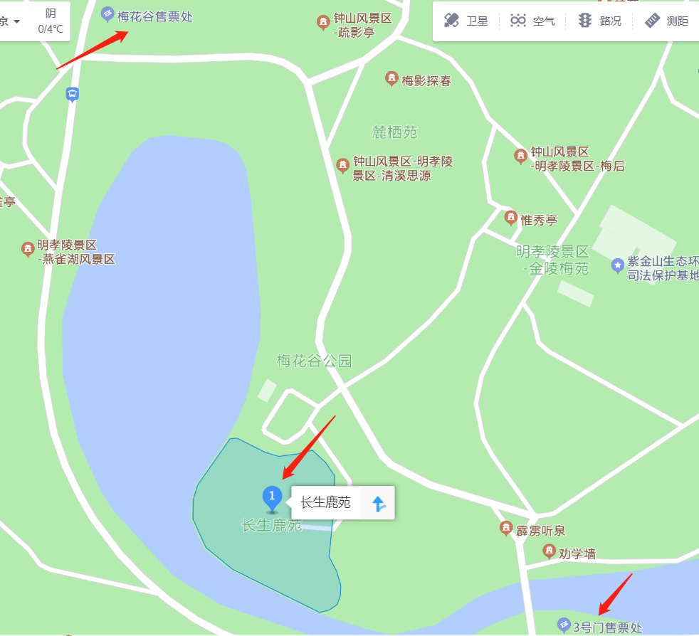 南京明孝陵長生鹿苑離哪個門近- 南京本地寶