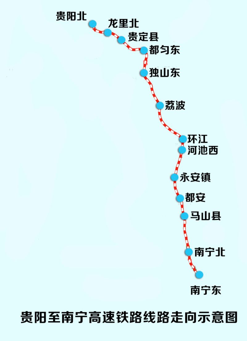 贵南高铁沿途有多少站点