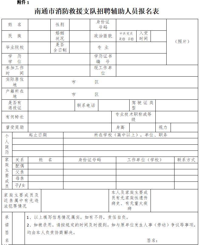 2024南通市消防救援支队招聘消防文员报名安排