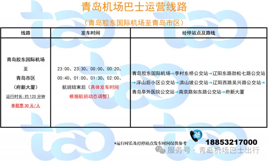 2026关于青岛启用机场巴士淡季运行时刻的通知