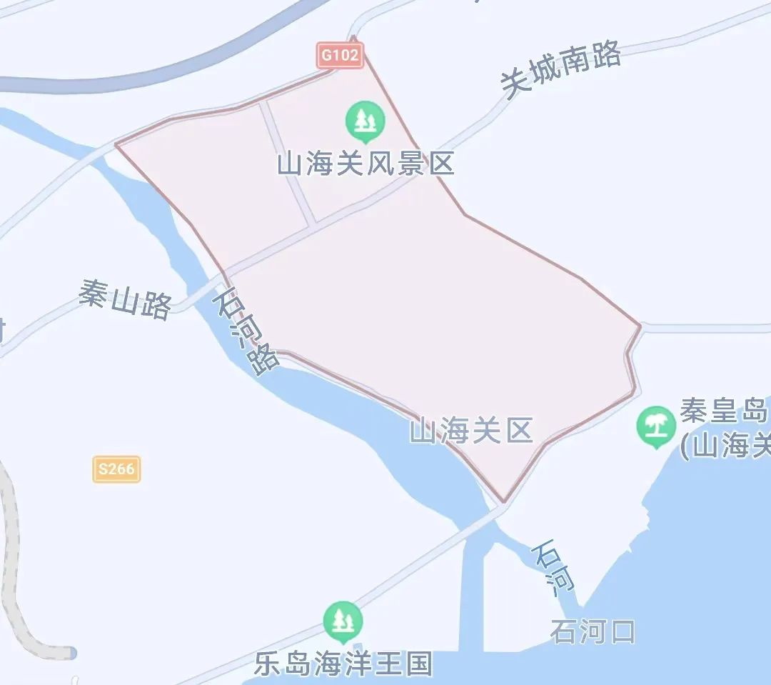 2023年秦皇岛山海关区限行区域图 2023年秦皇岛山海关区限行区域图