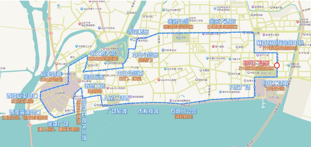 汕頭小公園五一有公交車嗎？