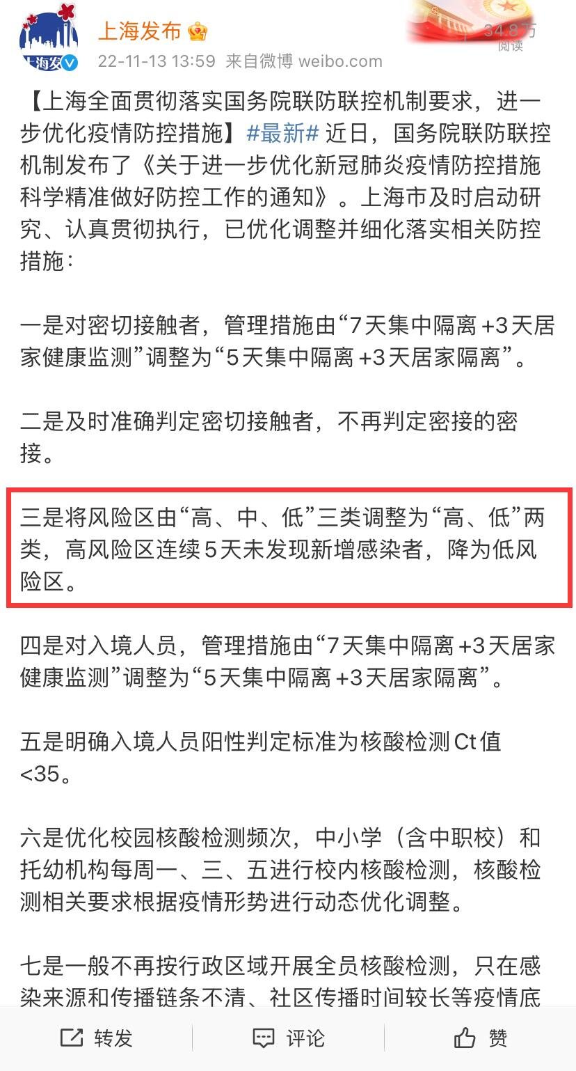 上海中风险地区划分取