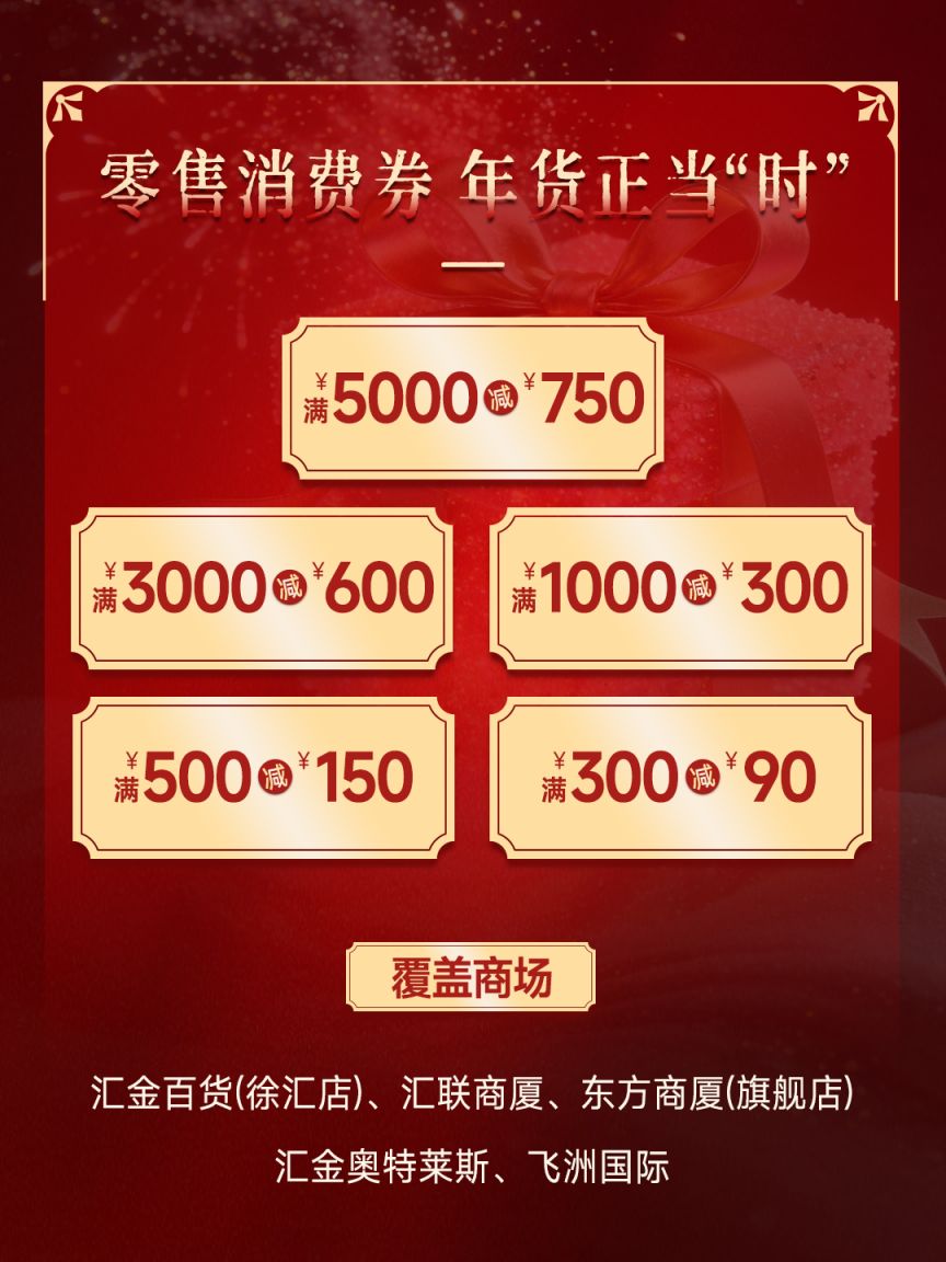 2026畅享徐汇跨年迎新消费券第二轮2月10日12点发放