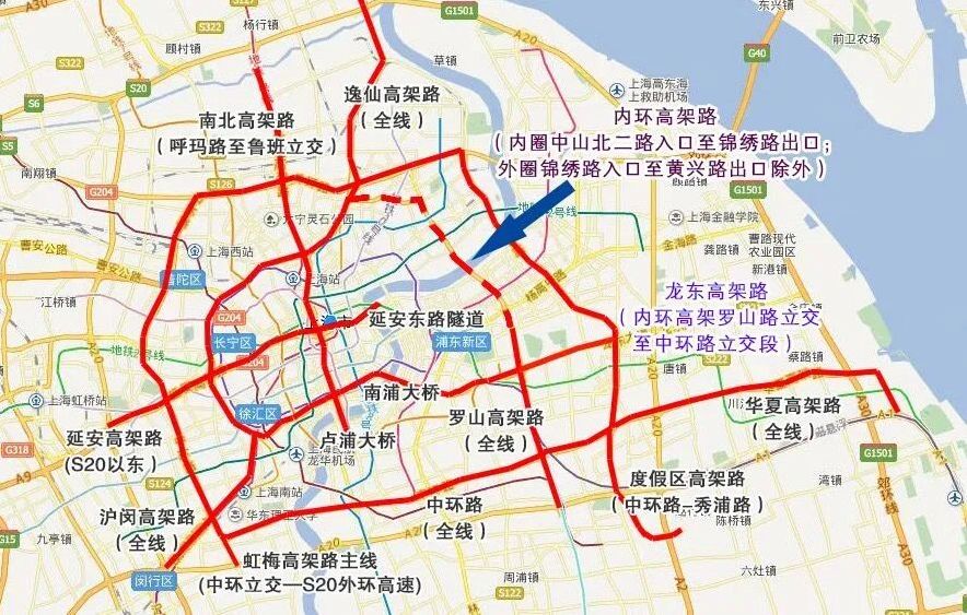 上海限行区域图2022图片