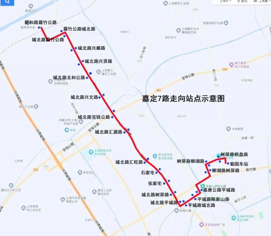 嘉松线线路图图片