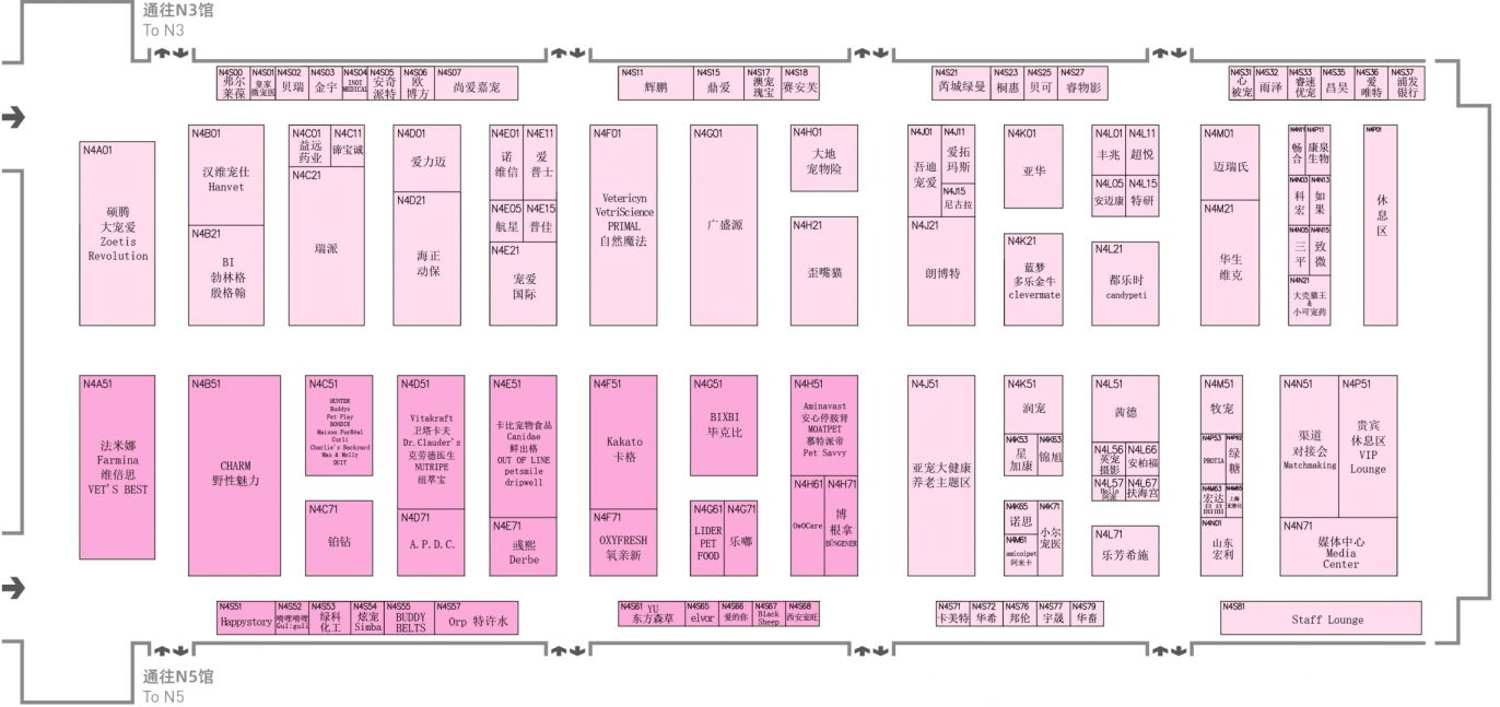 2024上海亚宠展展位图一览(附展商名单）