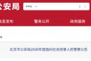 2026北京京考公安岗位招录多少人？附公