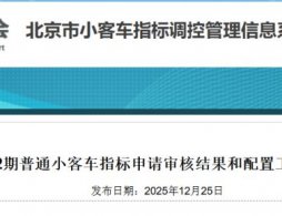 2025北京普通小客车指标配置结果公布时间及查询入口