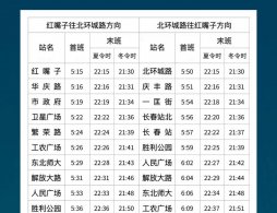 长春地铁运营时间表2025最新（夏季+冬季）