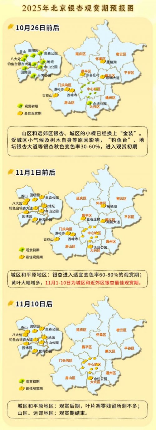 北京赏银杏的地方推荐(地址 交通)