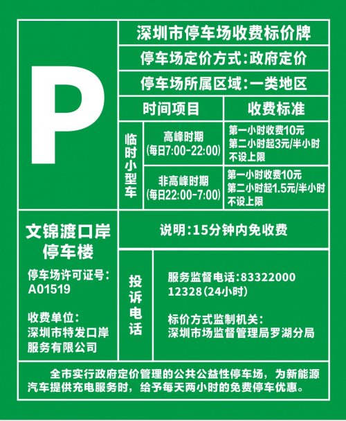 深圳口岸停車場收費標準彙總- 深圳本地寶