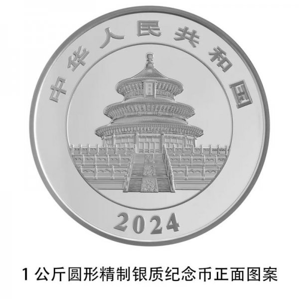 2024版熊猫贵金属纪念币图案