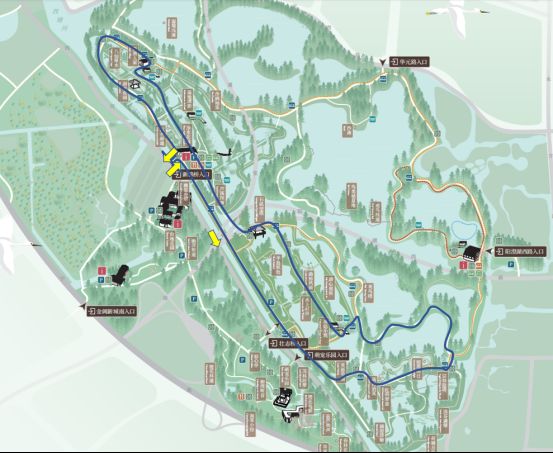 湿地公园路线图片
