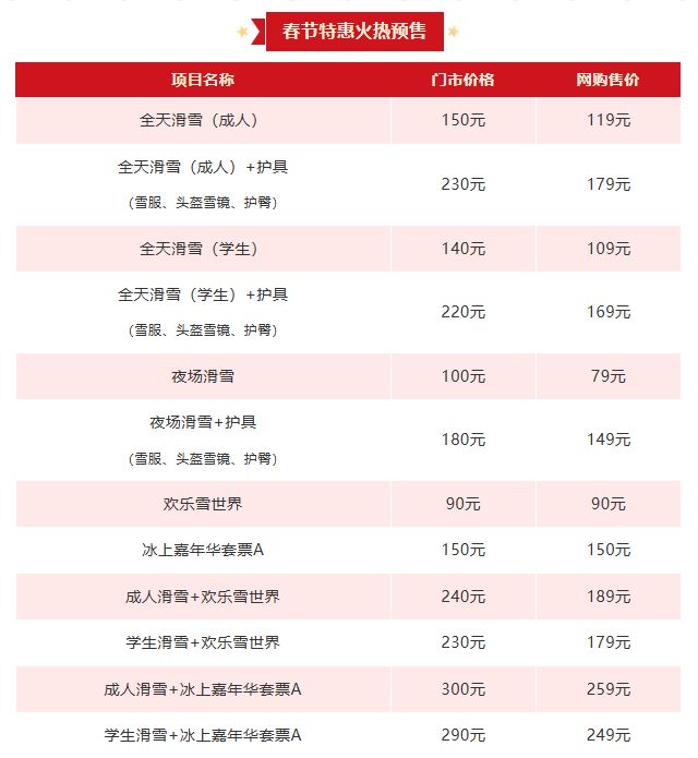 沈阳棋盘山冰雪大世界2026年春节开放时间