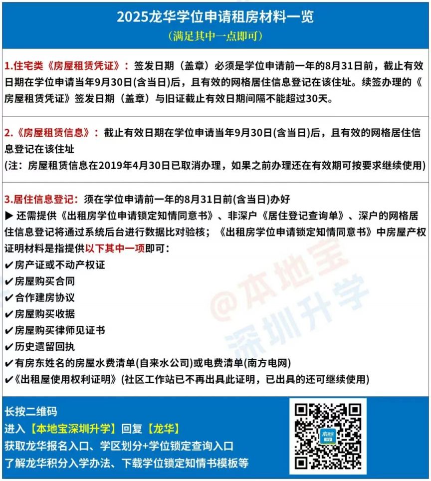 2026龙华公办学校春季插班报名材料