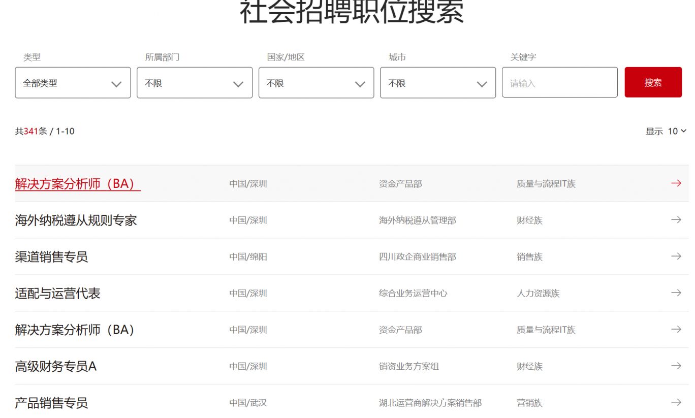 深圳华为招聘官网社会招聘(附入口)- 深圳本地宝