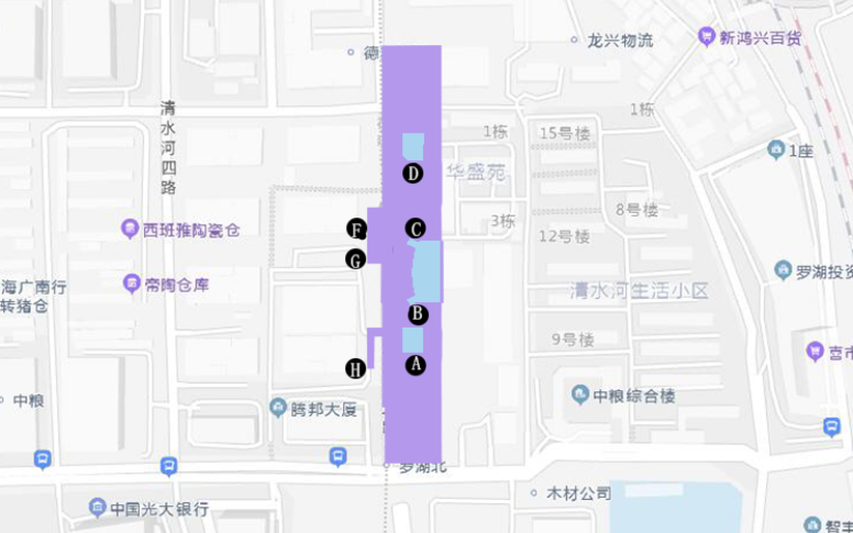 深圳地铁14号线罗湖北站出口在哪里