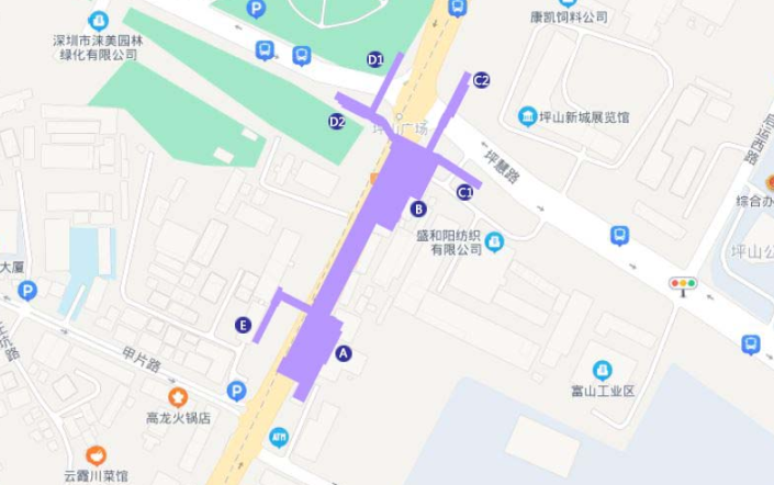 深圳地铁14号线坪山广场站在哪里