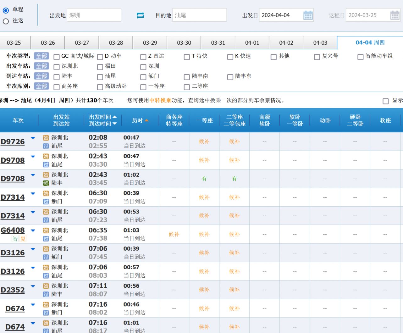 2024深圳清明高铁余票查询入口(广州 潮汕 汕头等)- 深圳本地宝