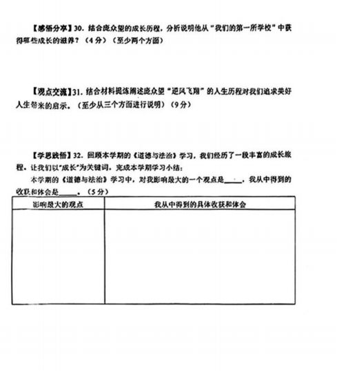 天津市和平区20252026学年度七年级上学期道法试卷