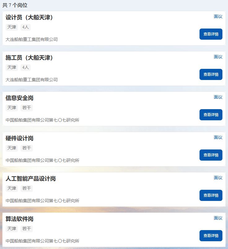 中国船舶集团有限公司2026届校园招聘