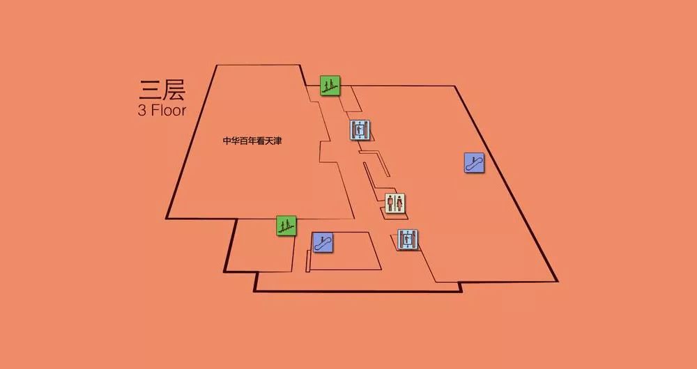 天津博物馆平面布置图图片