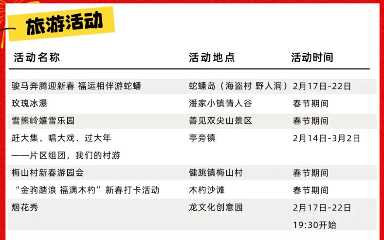 2026台州三门春节活动汇总（持续更新）