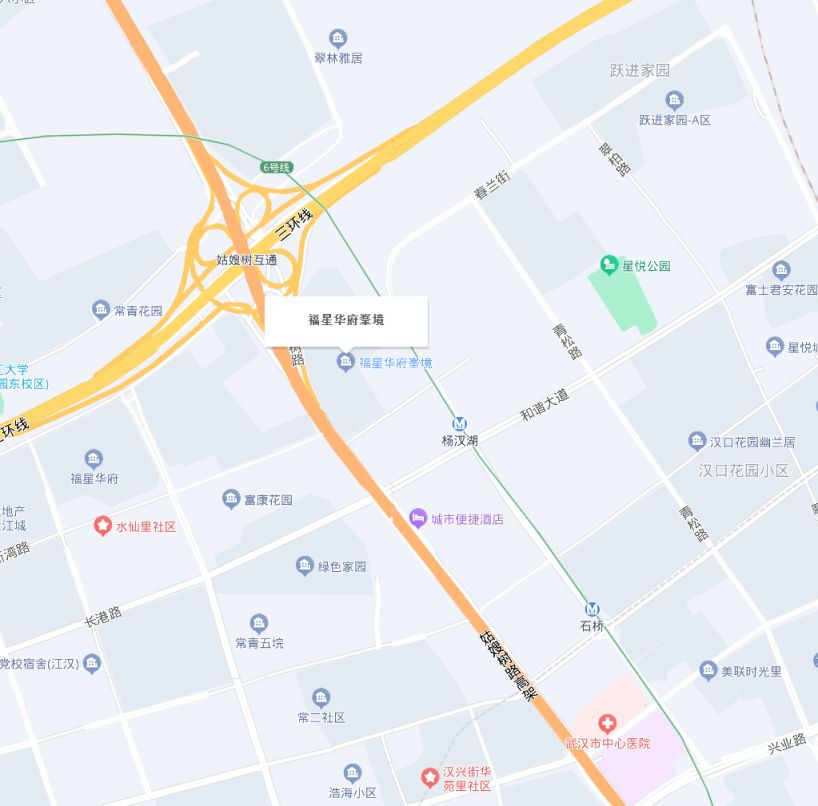 武汉公服房福星华府峯境在哪里（附地图）