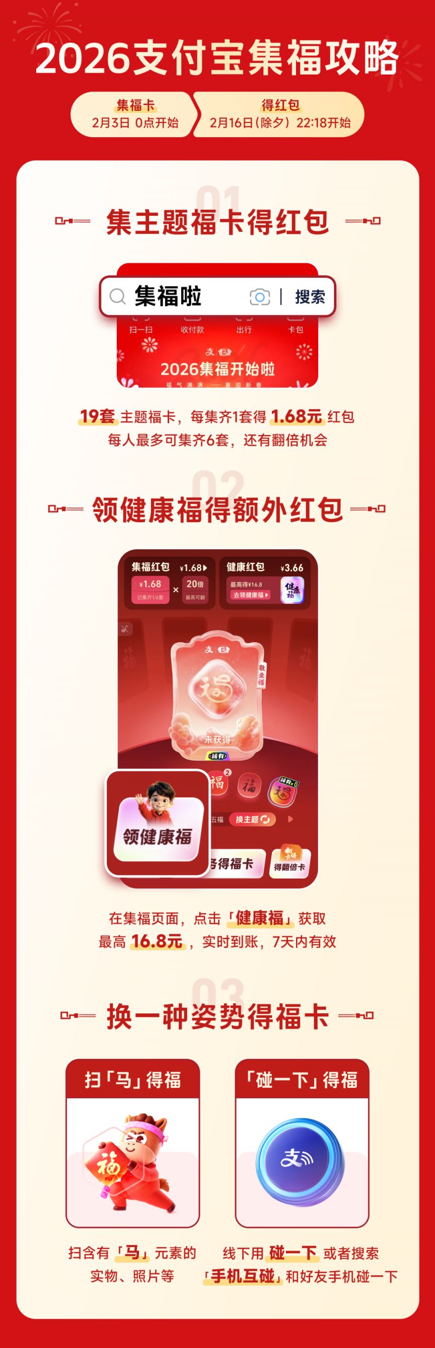 2026支付宝集福2月3日0点开始（附开奖时间+集福攻略）