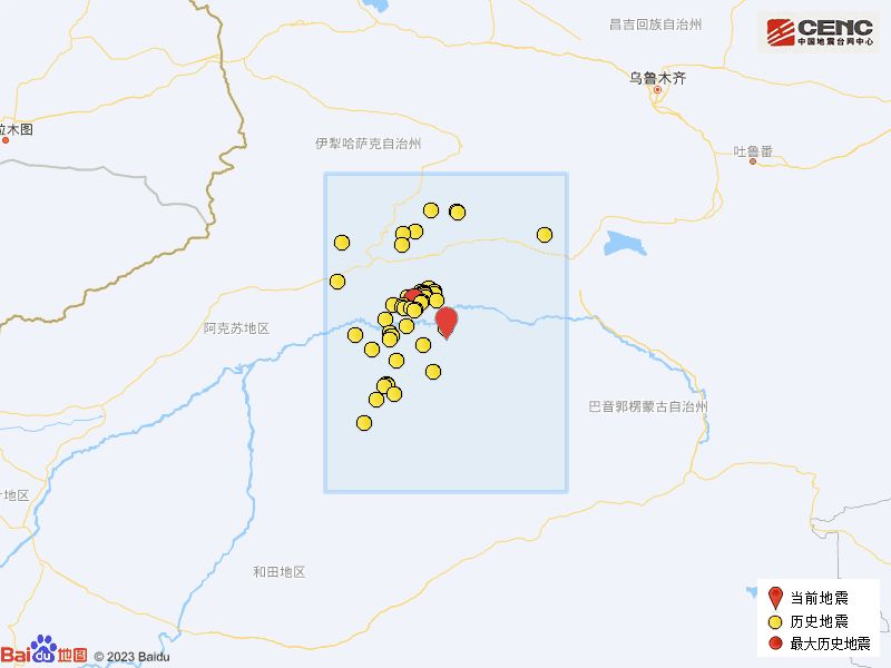 歷史地震:根據中國地震臺網速報目錄,震中周邊200公里內近5年來發生3