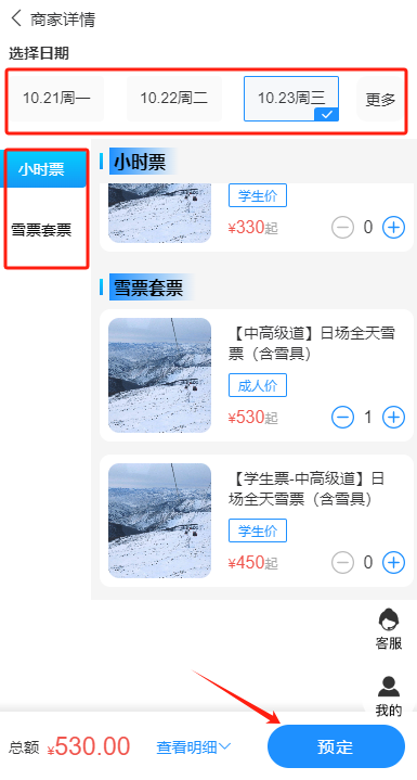 大兴雪都滑雪场门票图片