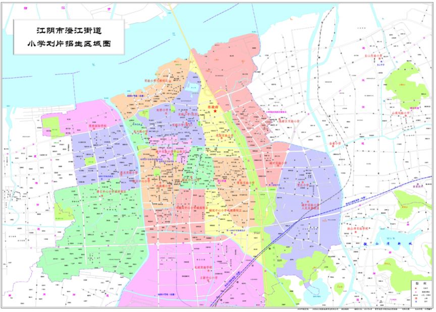 2022江阴小学学区划分