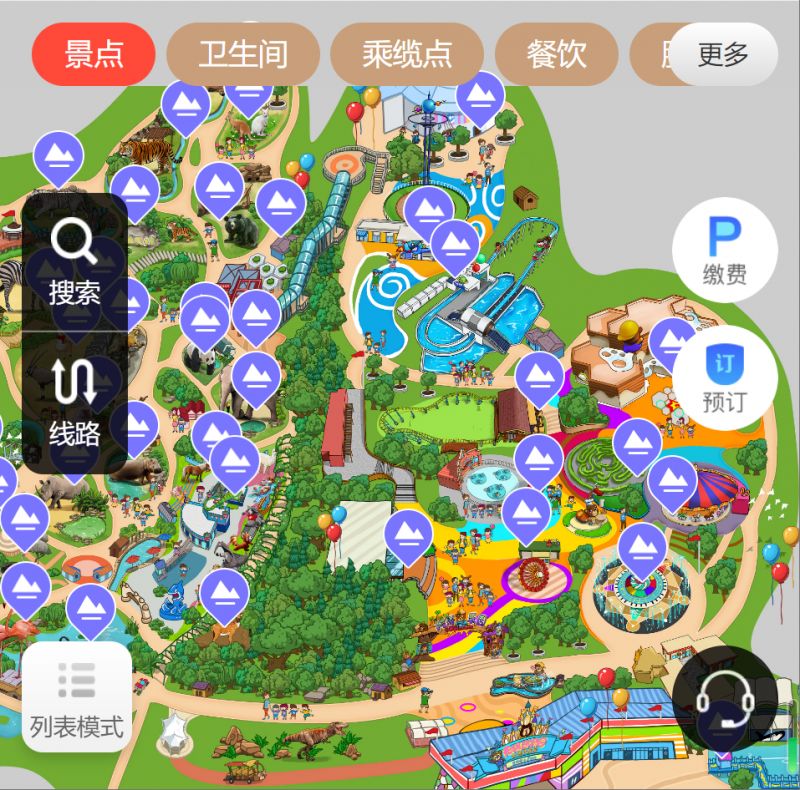 无锡动物园电子地图