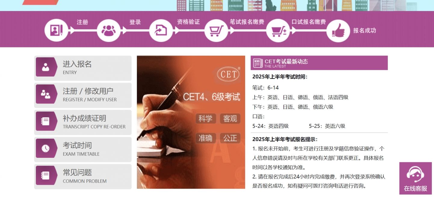 四六级考试报名网站官网（https://cet-bm.neea.edu.cn/）