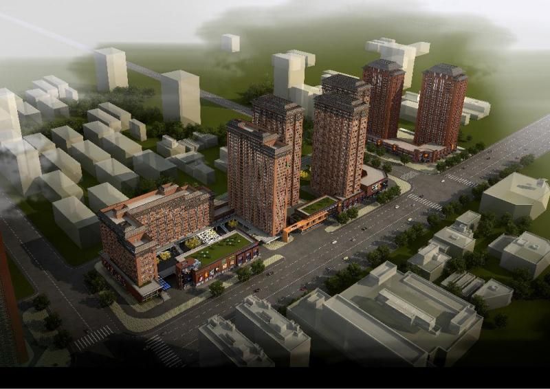 西安高新公租房蓝博公寓c区项目鸟瞰图及区位图